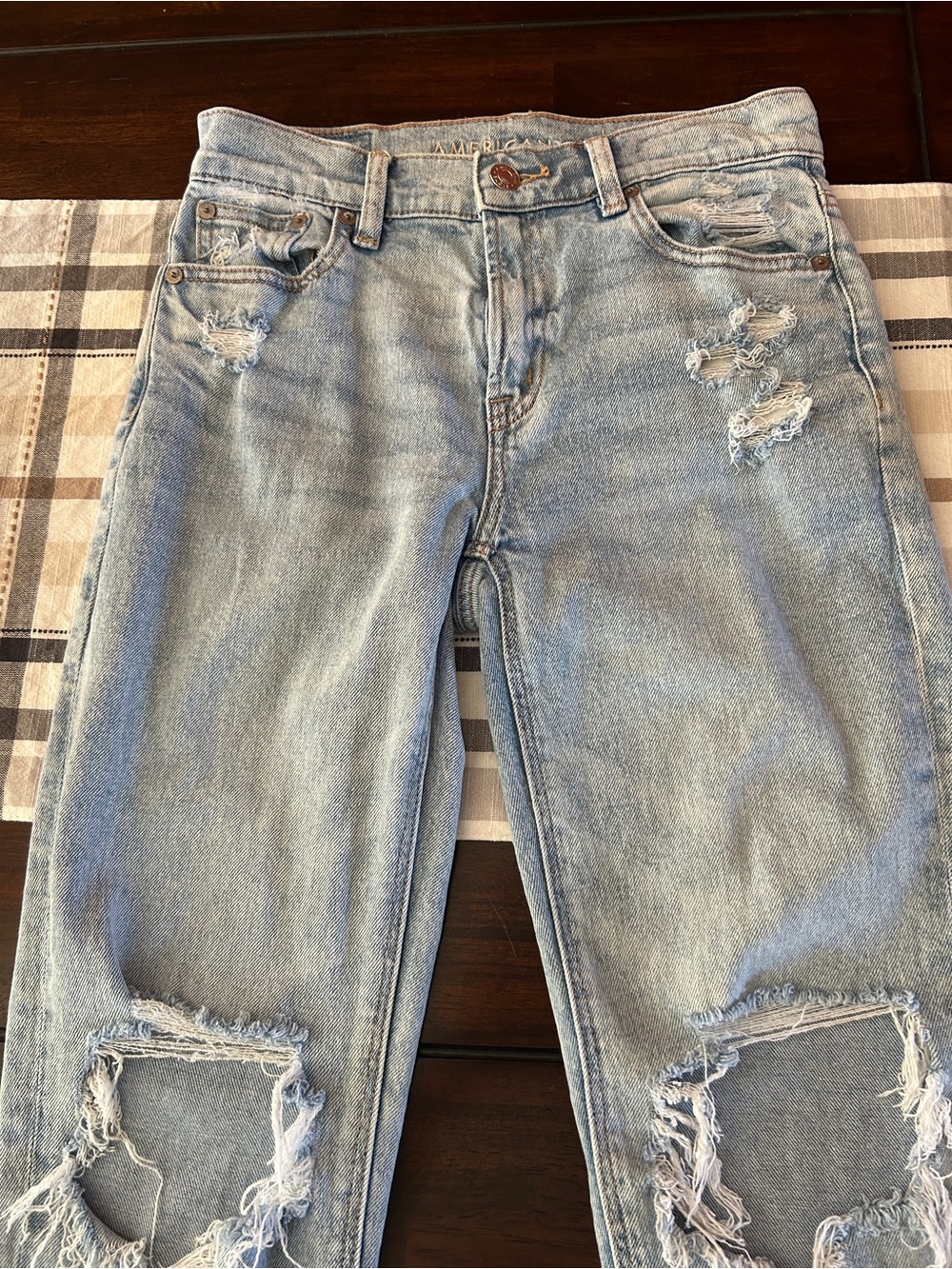 Light Blue Distressed Women’s Jeans